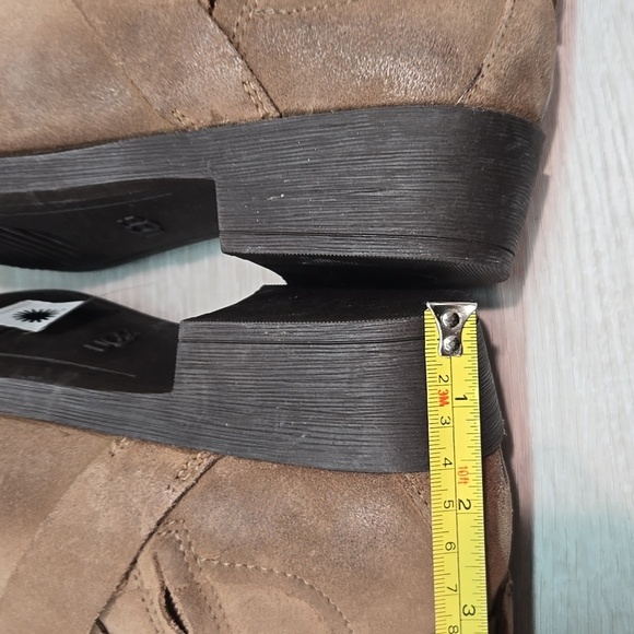 NWOB UGG Wymla Ankle Distressed Leather Buckle Detail Moto Boho Shoes Sz 8 - Picture 10 of 13